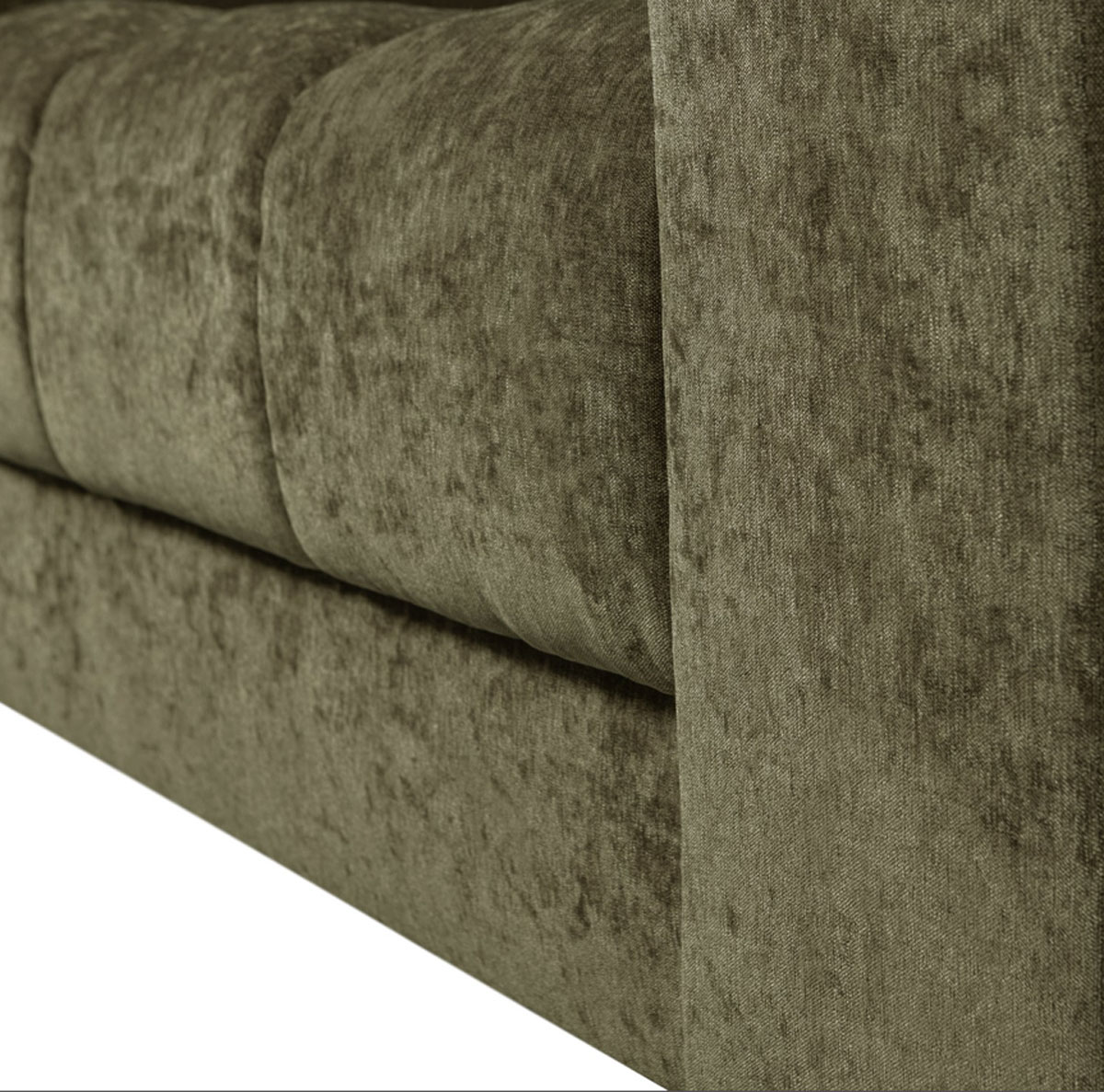 woood 3 Sitzer Sofa SECOND DATE Webstoff vintage grün