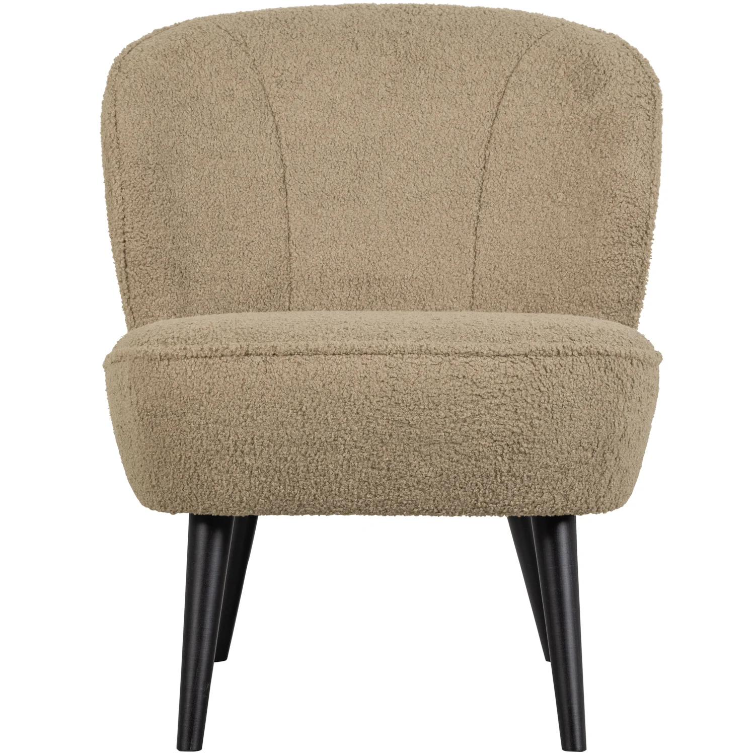 Sessel SARA Teddystoff sandfarben Loungesessel Clubsessel Chair