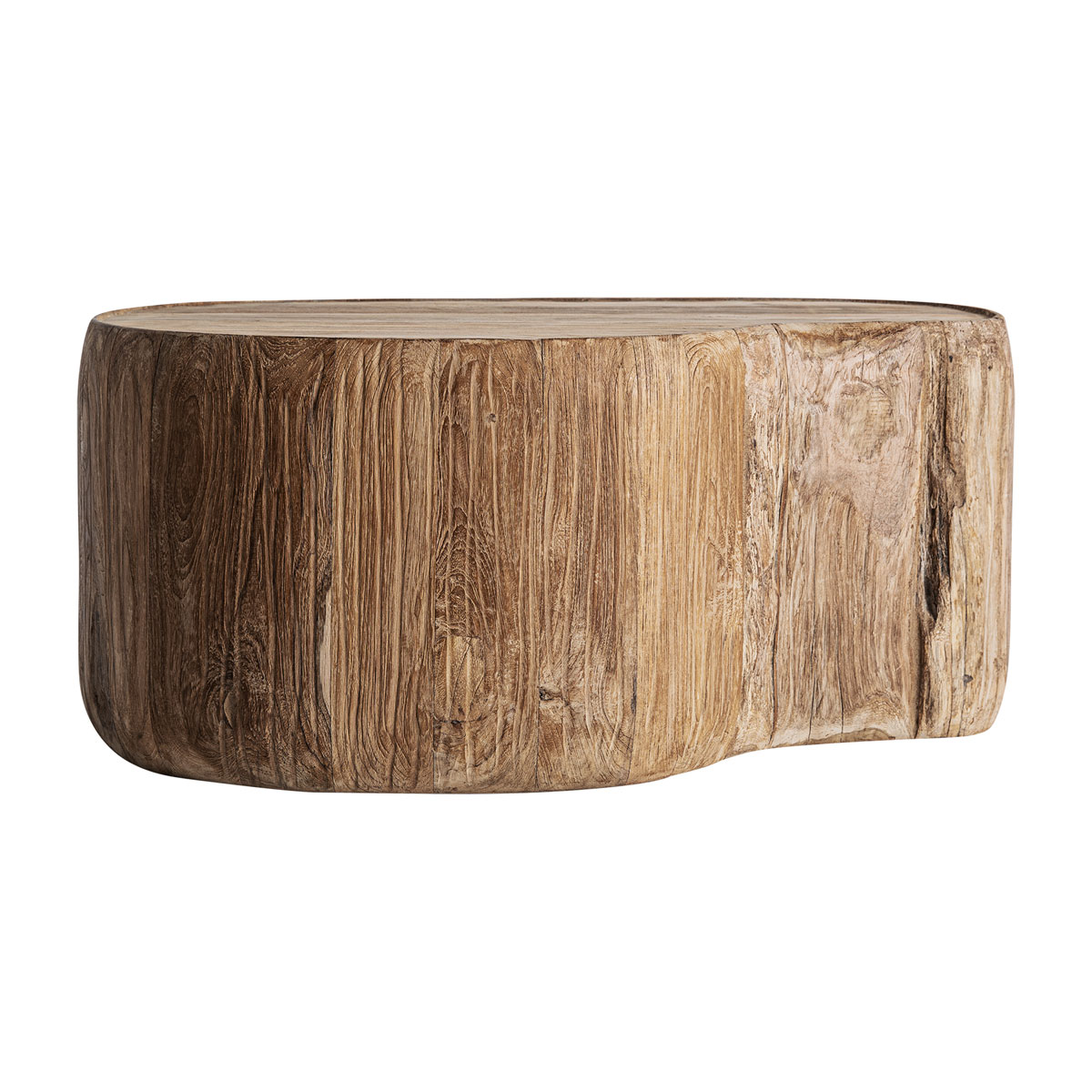 Couchtisch Sofatisch ERLOY 90 x 60 cm recyceltes Teakholz