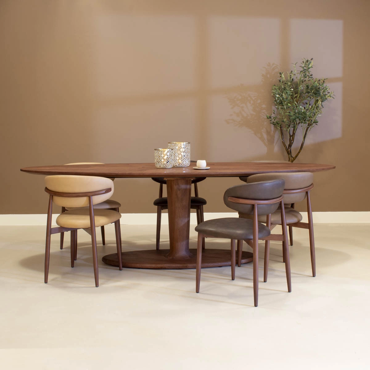 DÀJE Esstisch Làtiva Wallnuss oval 200 cm