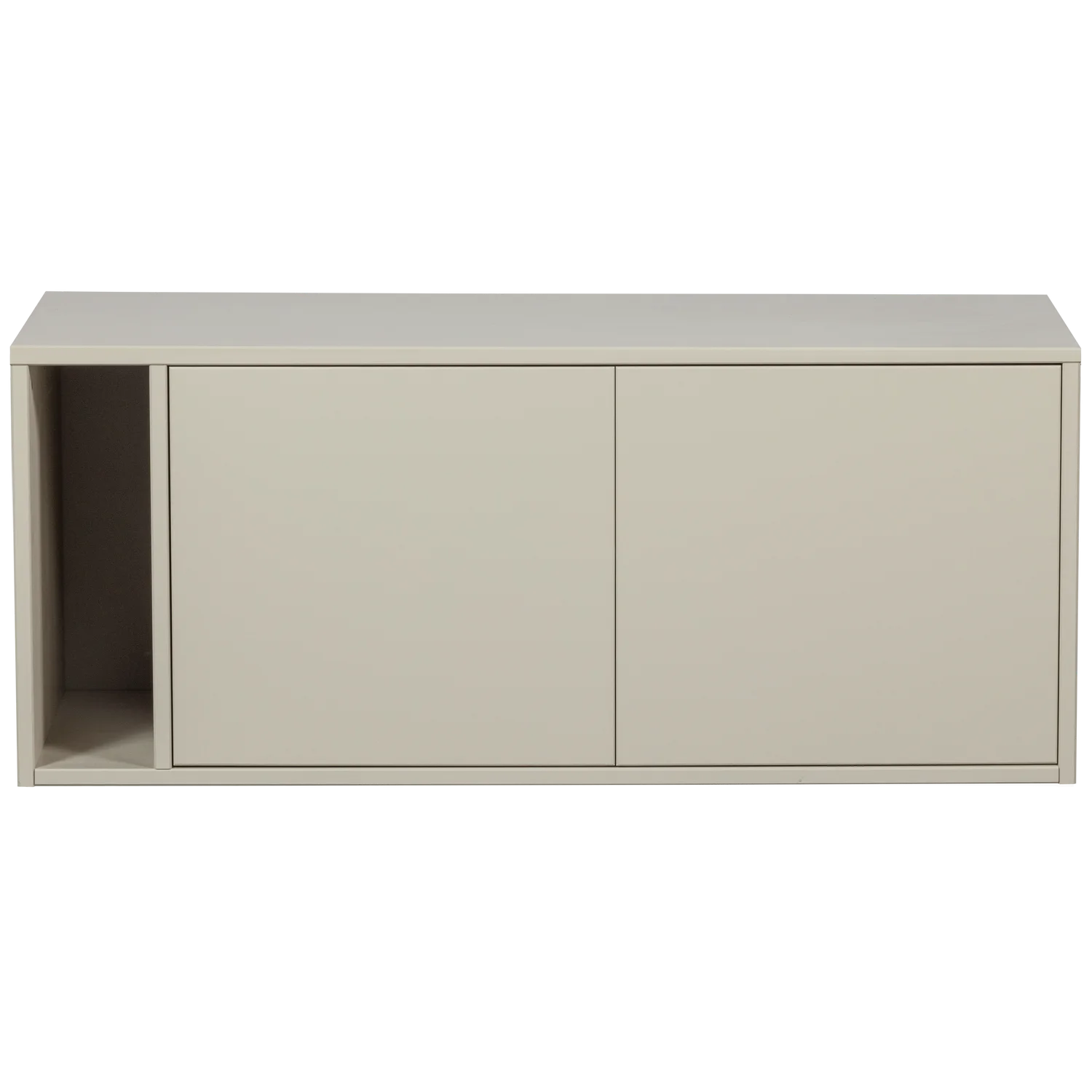 Sitzbank Bank Lowboard SETTLE DOWN 108 cm ohne Kissen Kiefernholz staubgrau