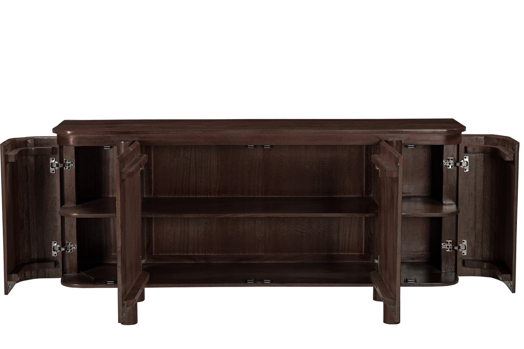 Kommode Salano 170 cm Mangoholz braun Sideboard Schrank