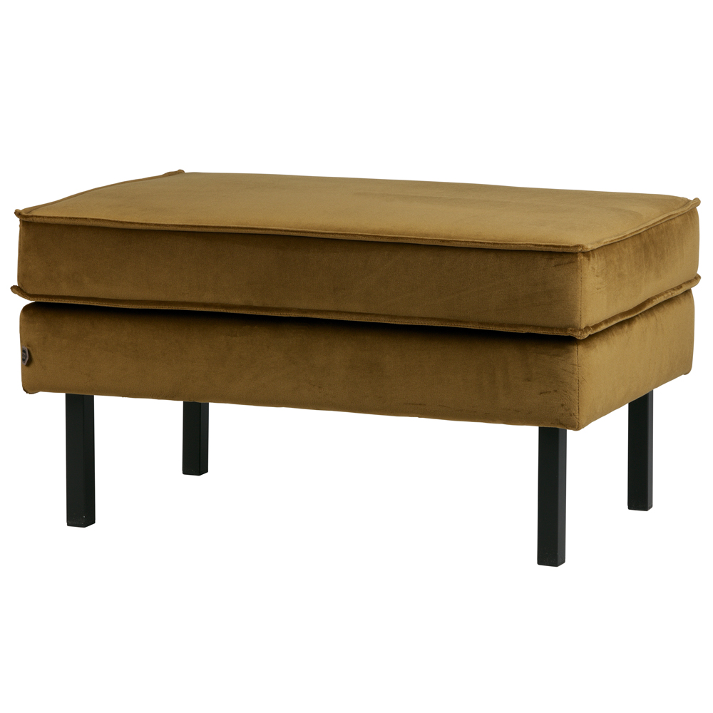 Hocker Fußhocker RODEO Samt honiggelb