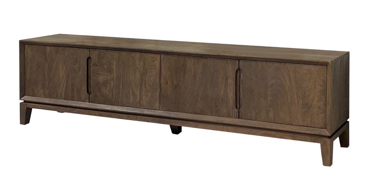 TV Möbel Lowboard Cortez 210 cm Mango Massivholz braun