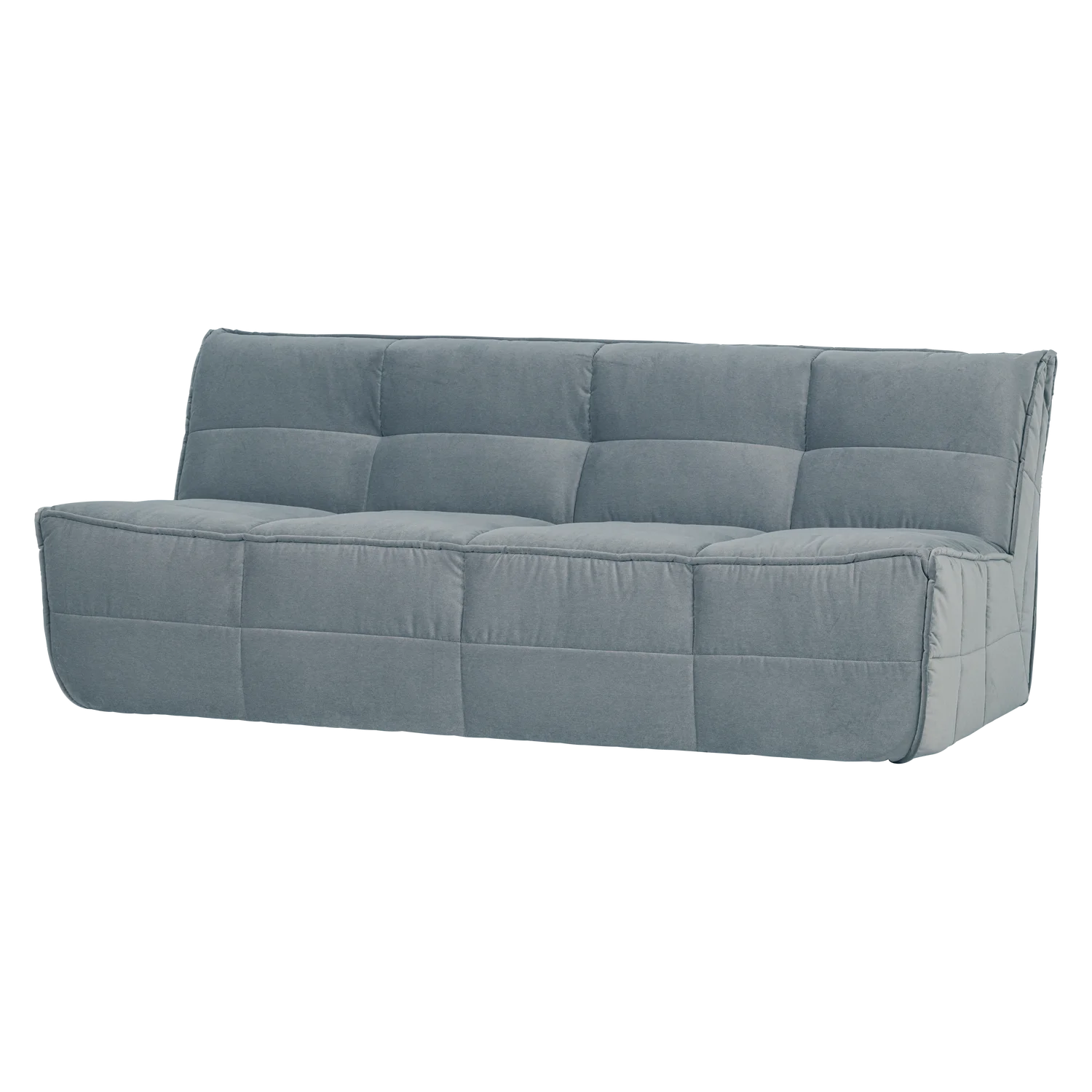 3 Sitzer Sofa CLUSTER Samt türkisblau Couch Garnitur Loungesofa Couchgarnitur
