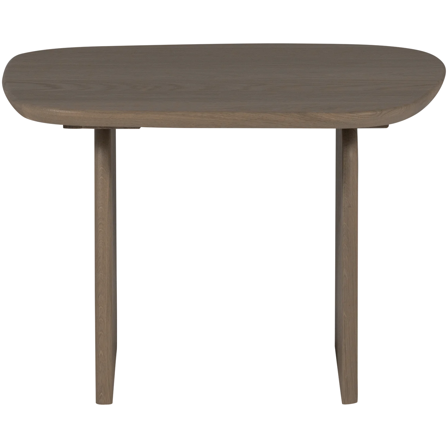 Couchtisch TABLO organisch 60 x 60 cm Eiche Massivholz pebble grey