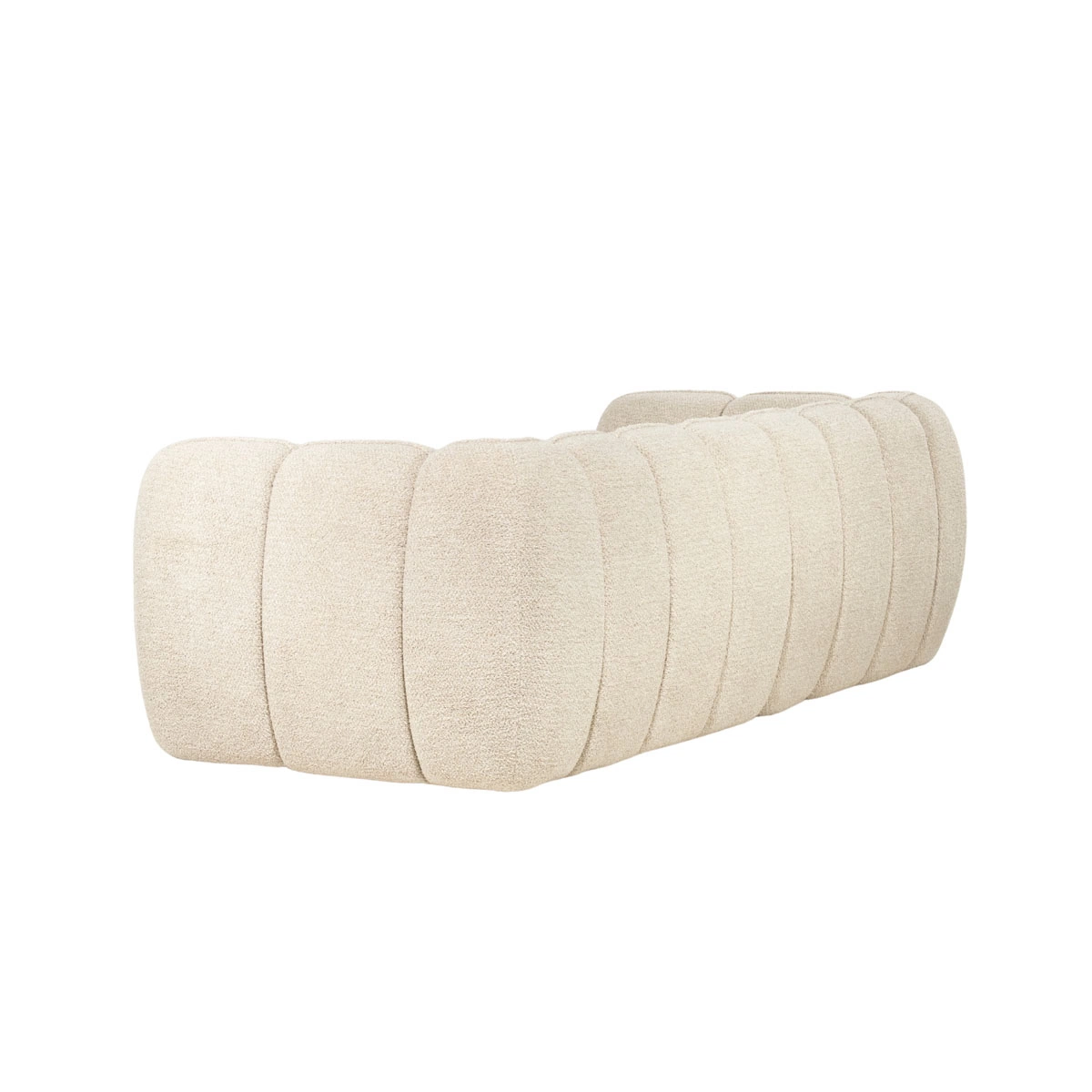 BY-BOO Sofa Cubetto taupe 220 cm Stoffbezug  