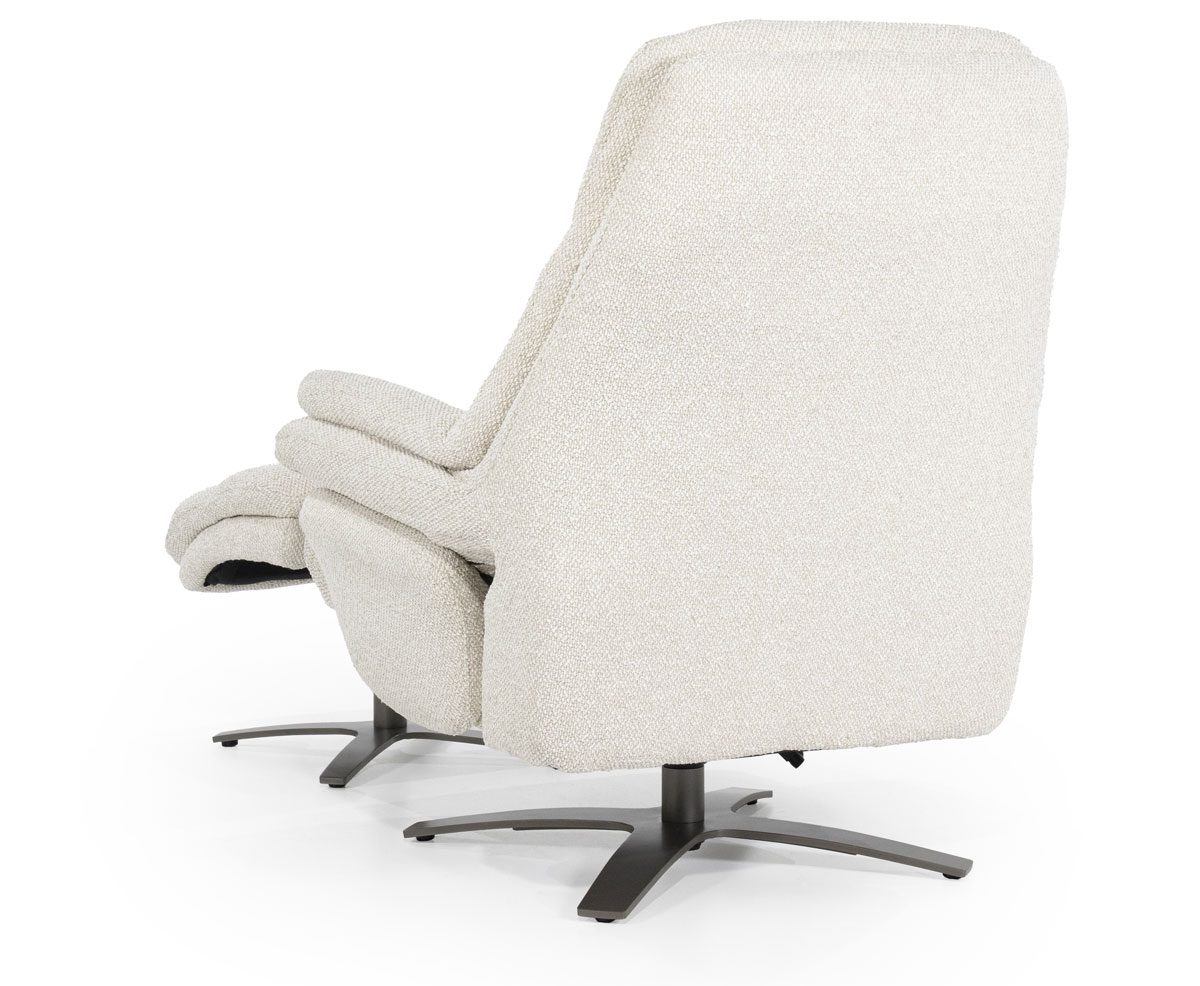 Relaxsessel Caleb elektrisch verstellb. mit Hocker Stoff beige