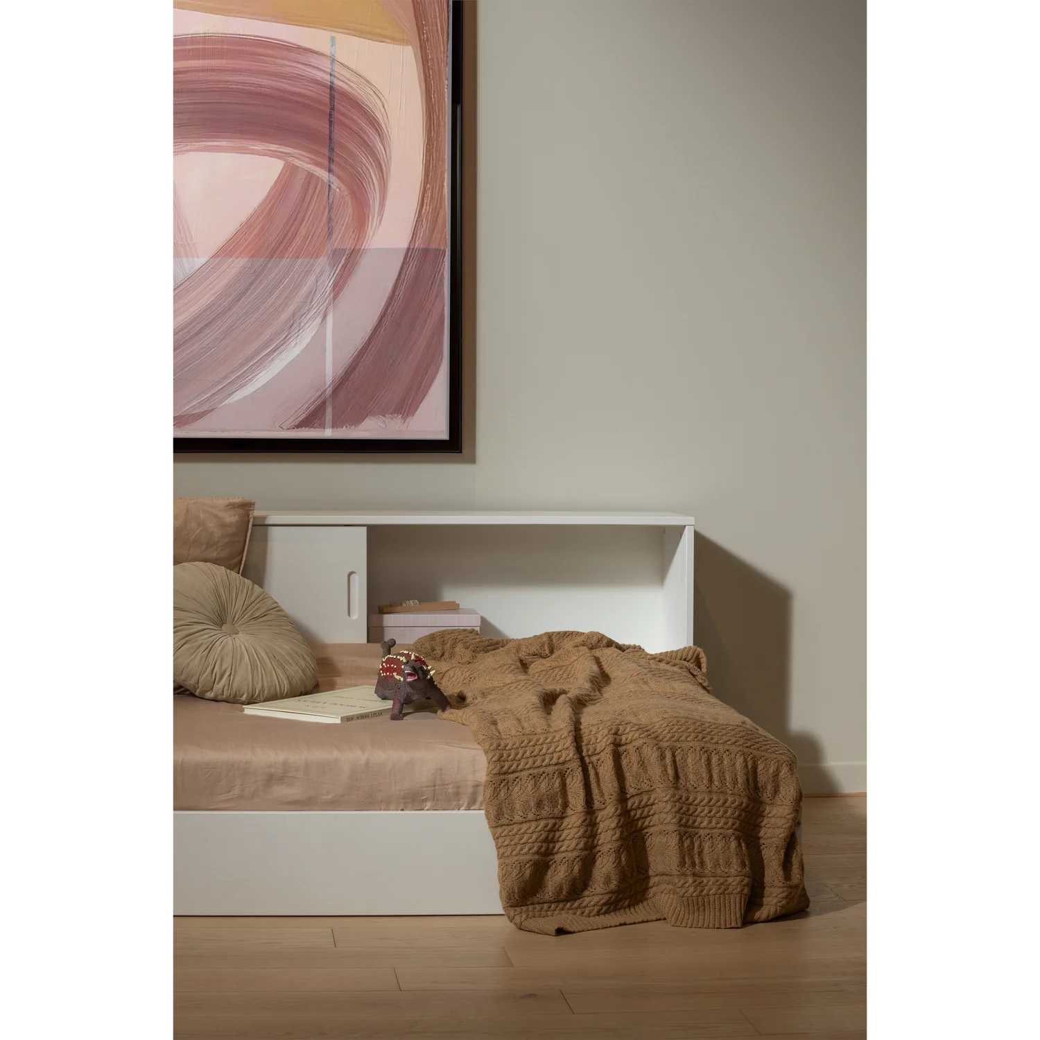 Einzelbett offen CARTER weiß 200 x 90 cm Kiefer Massivholz Bett