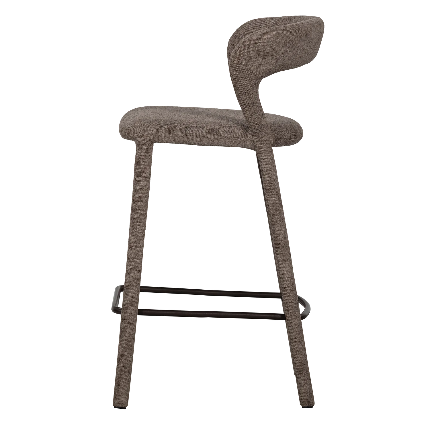 Barhocker NOBLE SH 71 cm Webstoff taupe