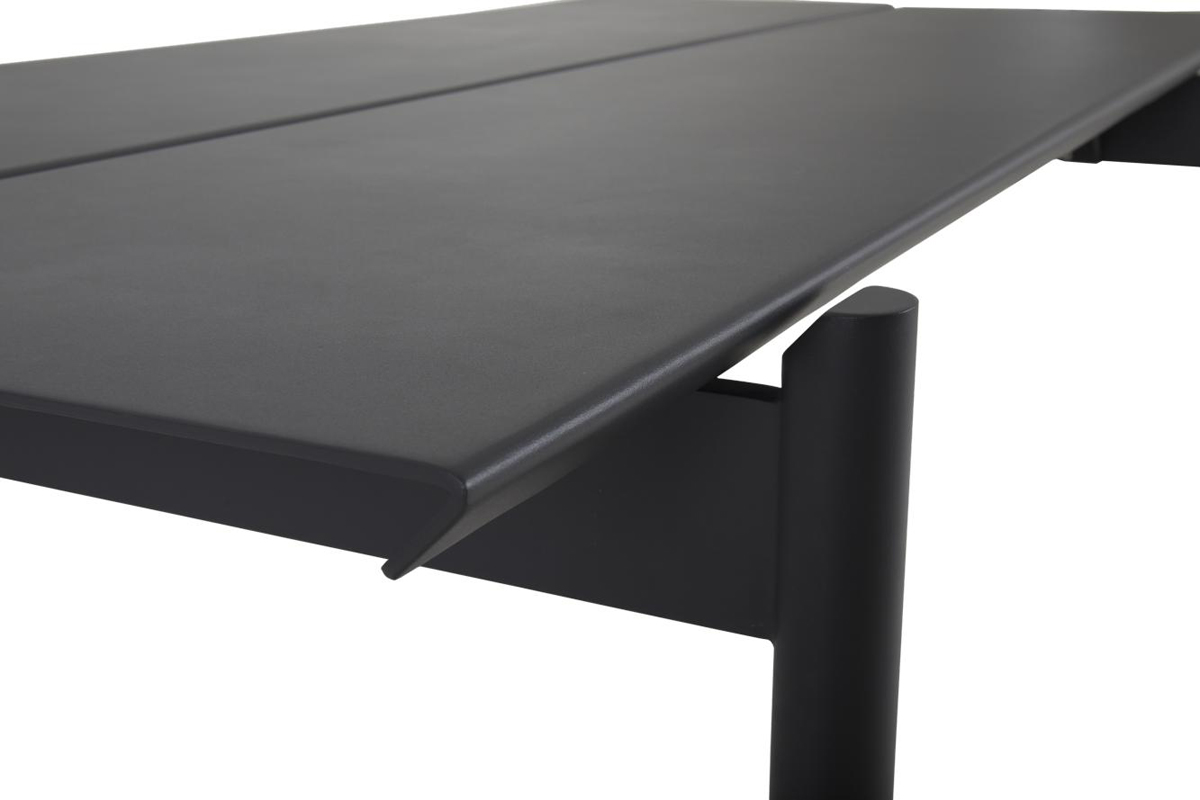 Design Gartentisch B45 anthrazit 250 cm Aluminium