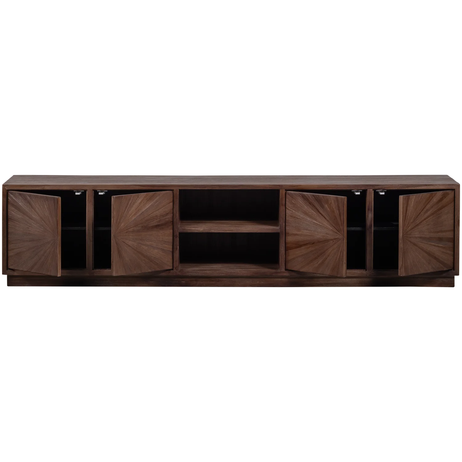 TV Möbel Lowboard SUN 200 cm  recyceltes Teakholz braun