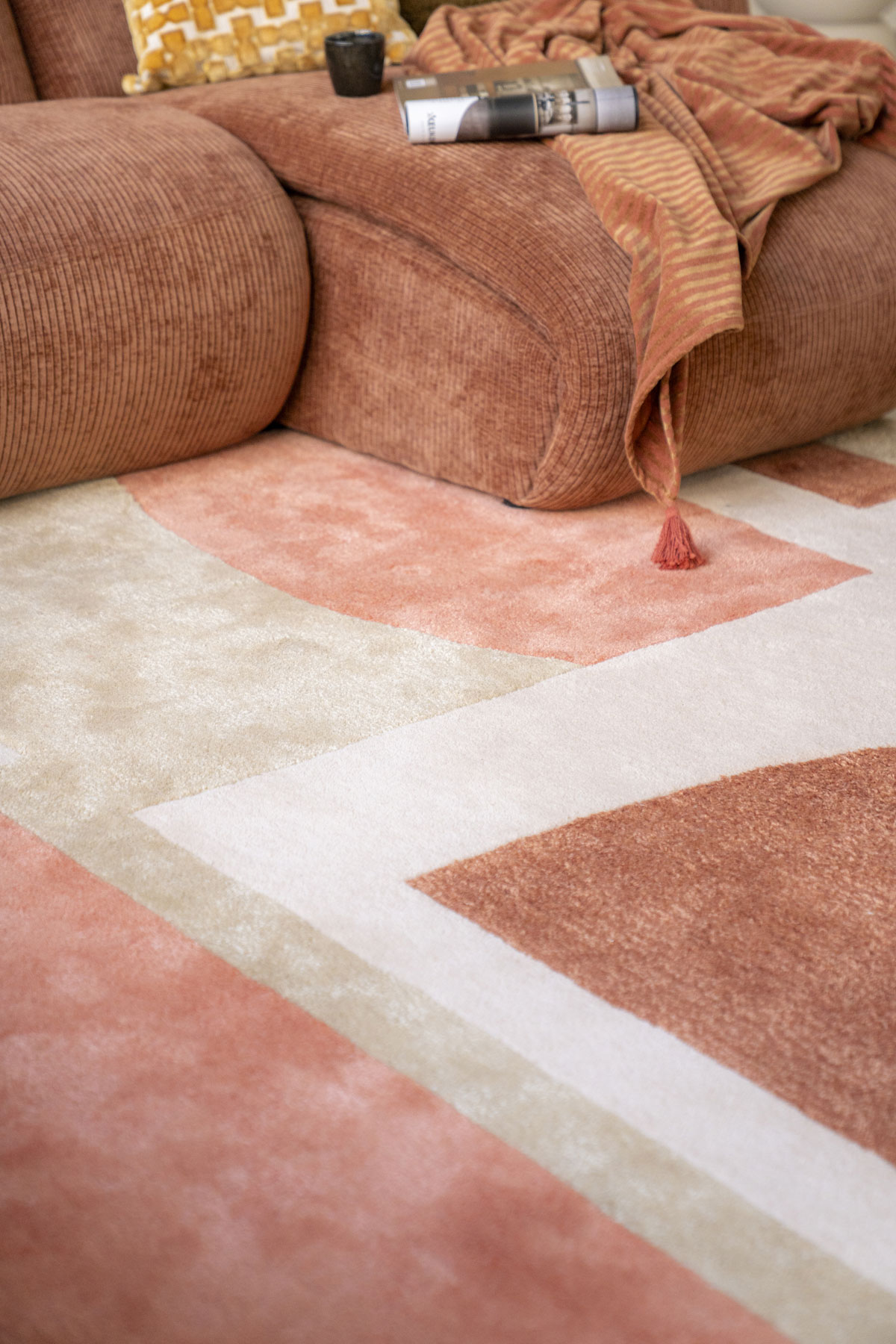 Teppich Kazi 290 x 190 cm terrakotta Carpet