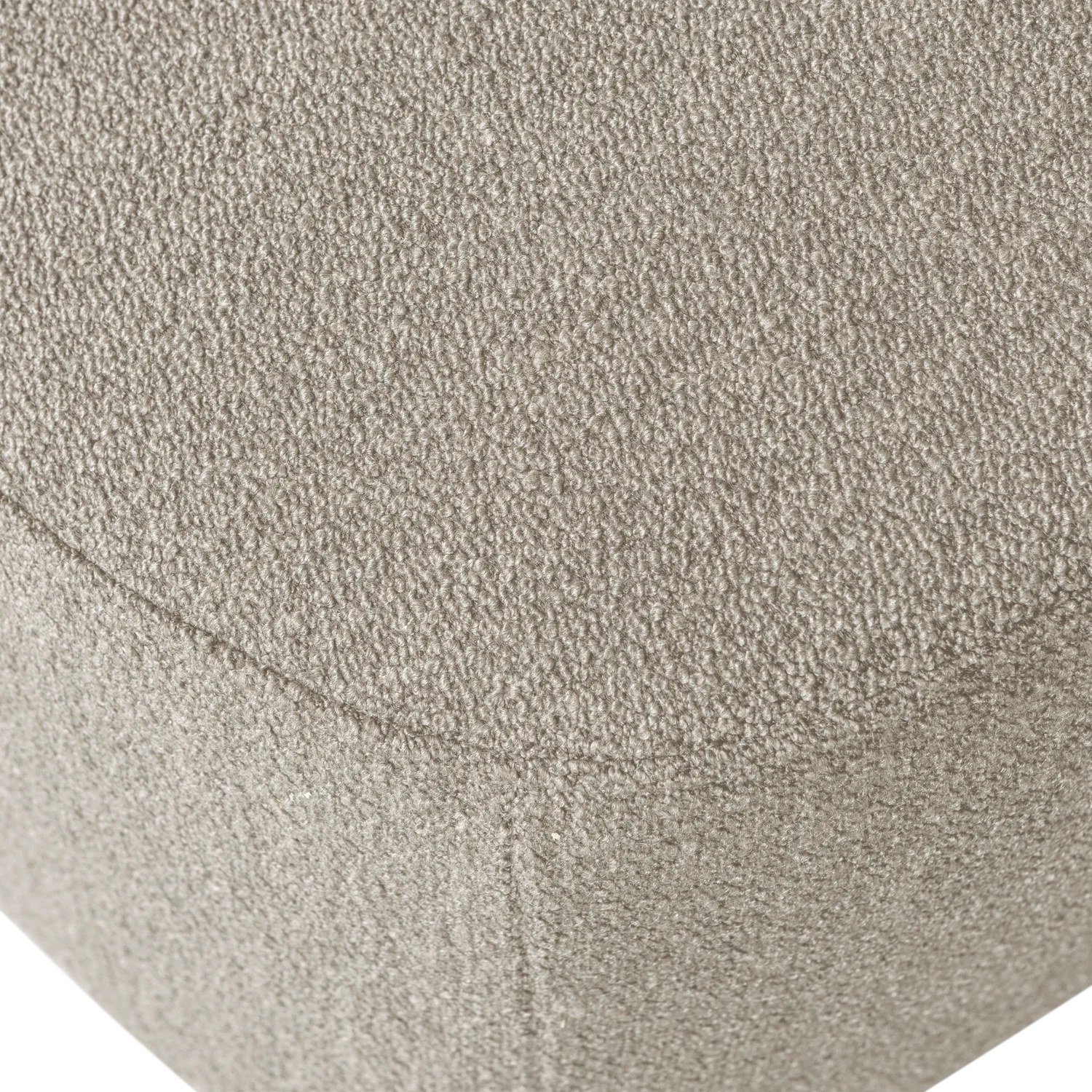 Pouf LOFTY 62 x 48 cm Hocker Sitzhocker Bouclé natur