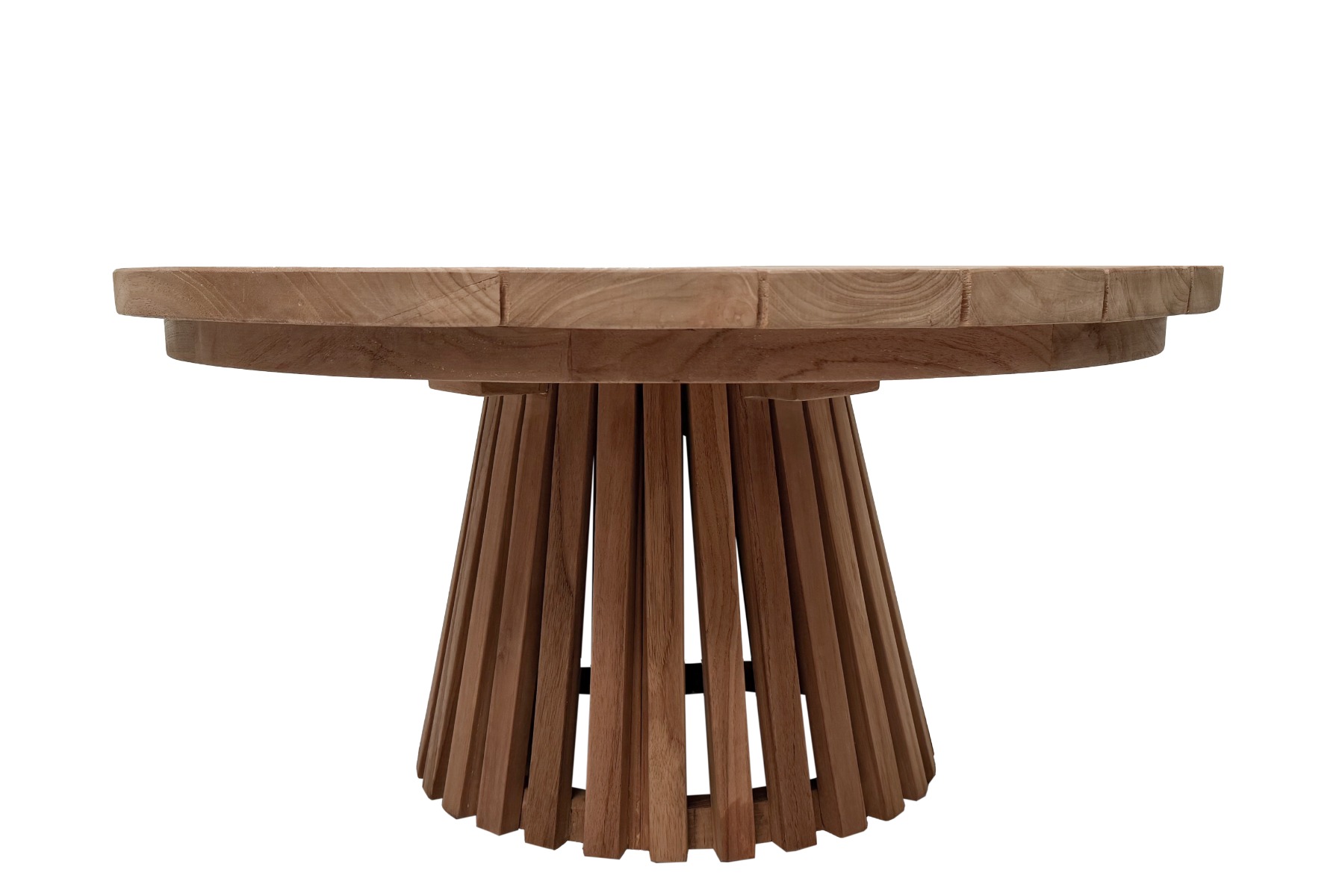Garten Couchtisch Cindo Ø 80 cm Teakholz natur  