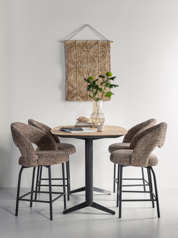 Bartisch Soho 160 x 90 cm recyceltes Teakholz 