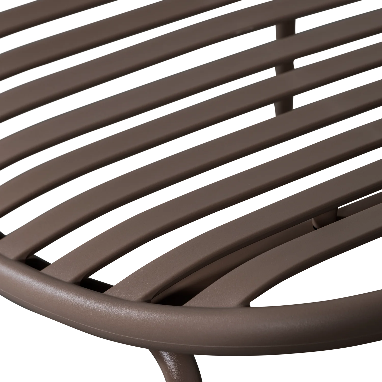 Outdoor Lounge Sessel BRUCE mit Hocker Metall lila braun Gartensessel