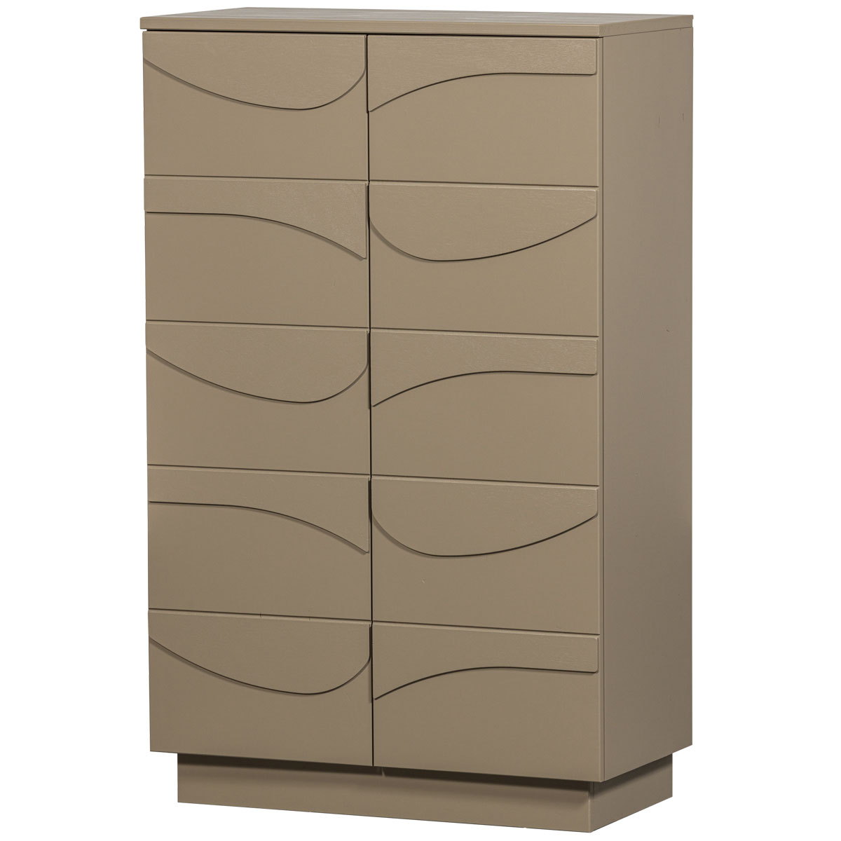 Schrank Highboard TEO Kiefer massiv mud