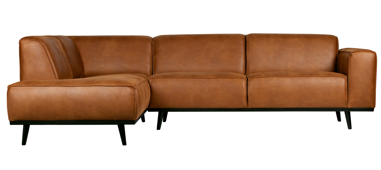 Ecksofa Statement ECO Leder cognac Longchair Links