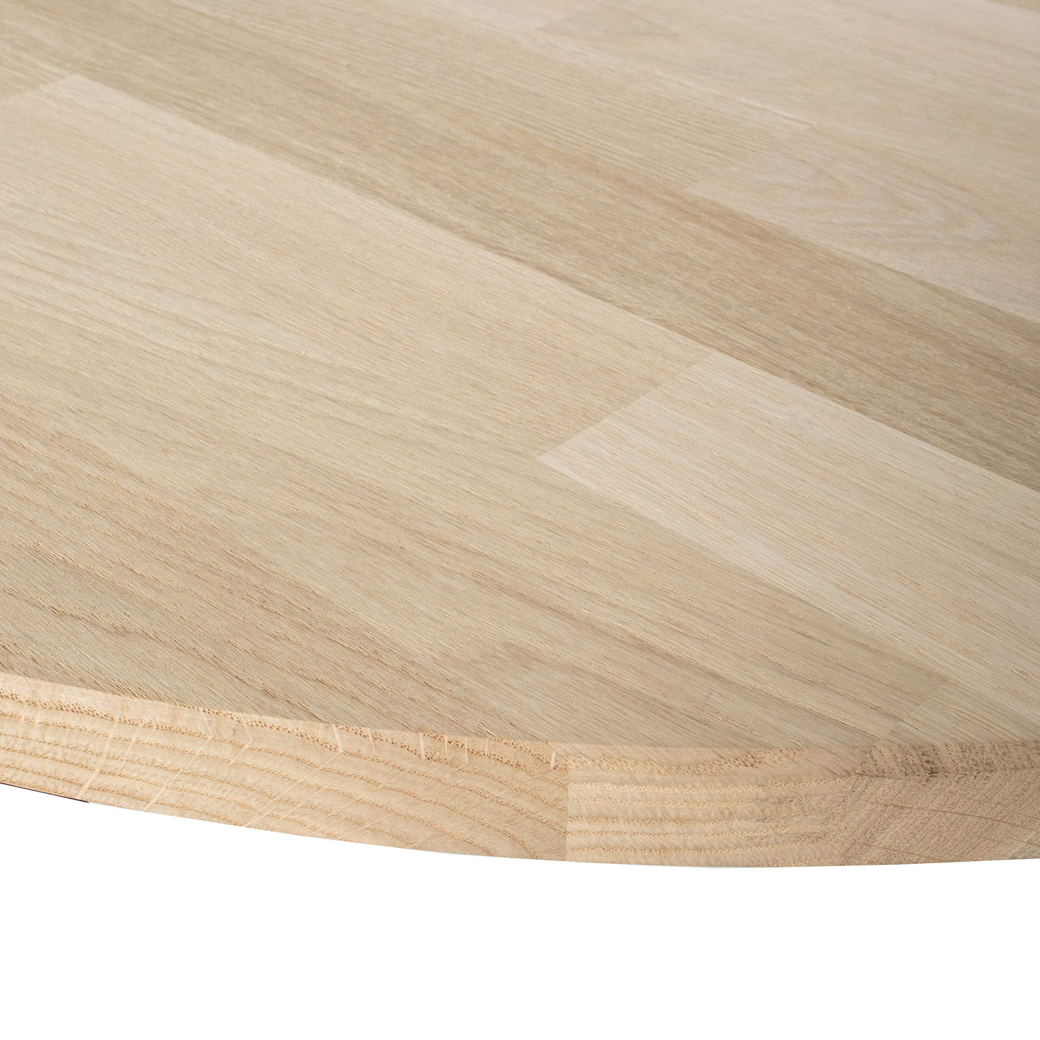 woood Tischplatte Tablo oval 220 x 90 cm Eiche Natur unbehandelt