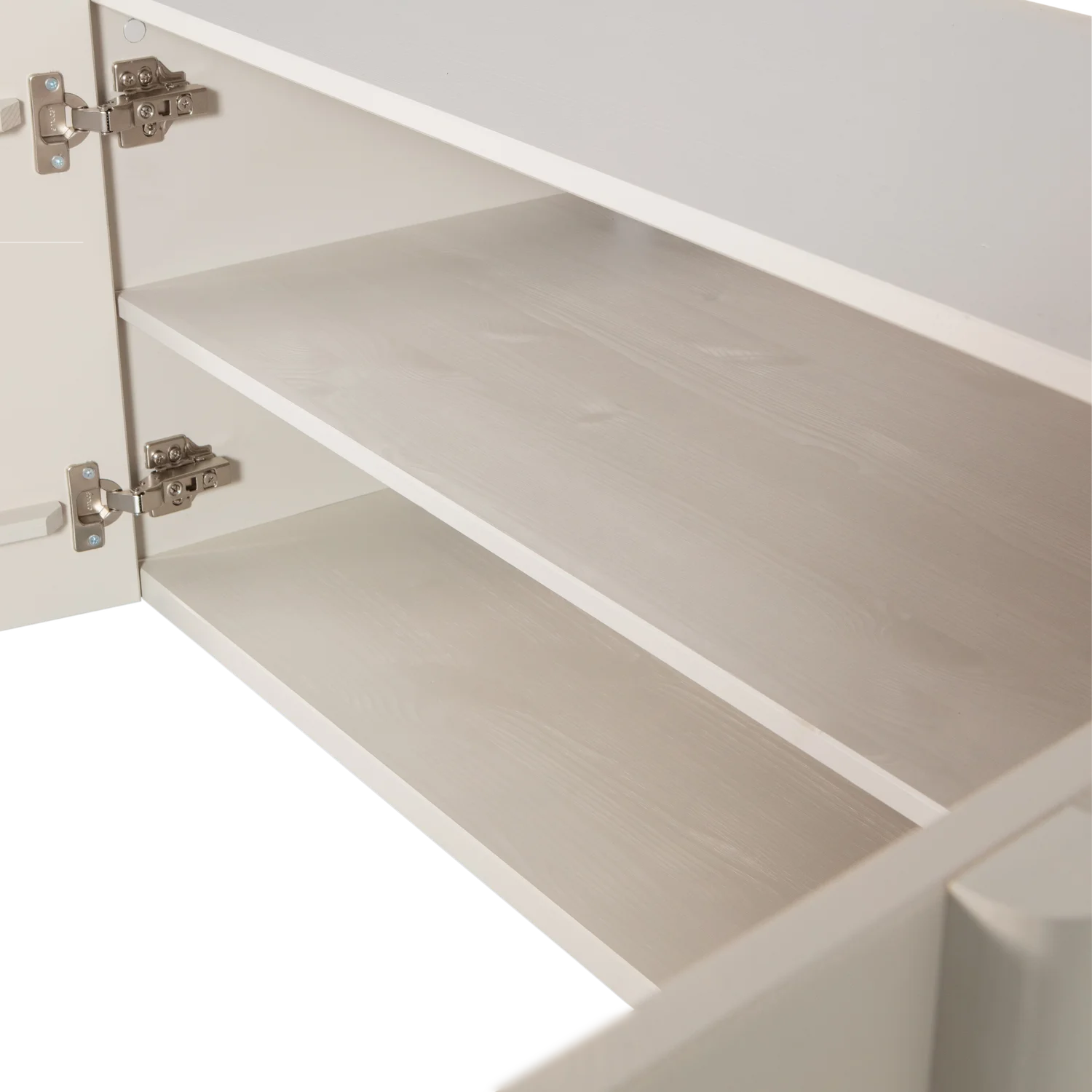 TV Möbel Lowboard BASU 200 cm Kiefernholz staubgrau