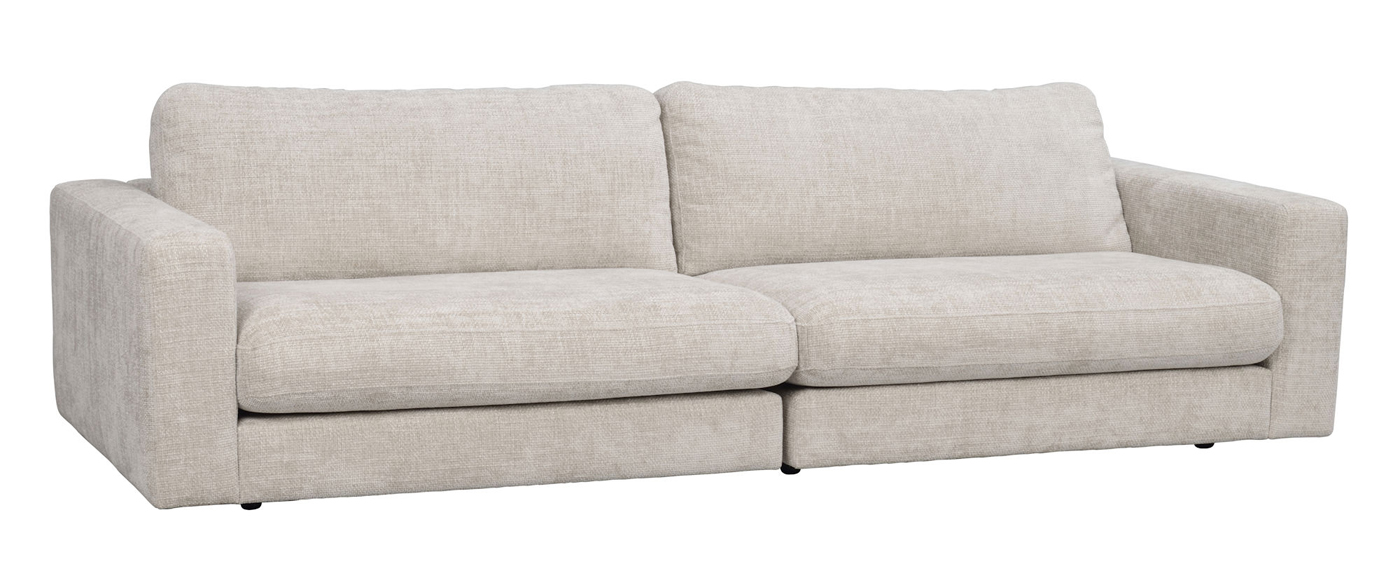 3-Sitzer Lounge Sofa ALMA hellgrau
