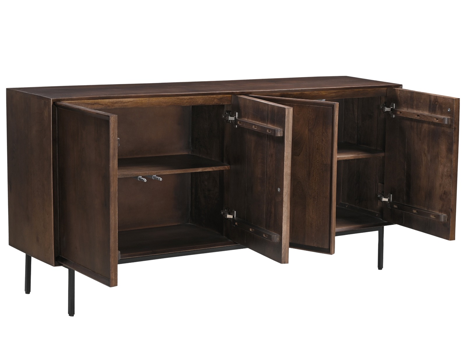 Sideboard Ravenstein 180 cm Mangoholz braun  
