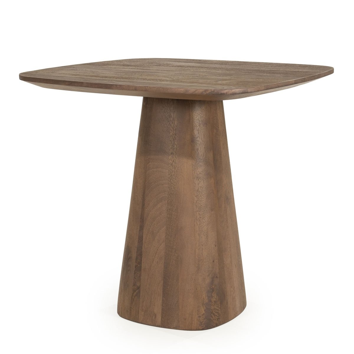Esstisch Aron quadratisch 80 x 80 cm Mango Massivholz braun