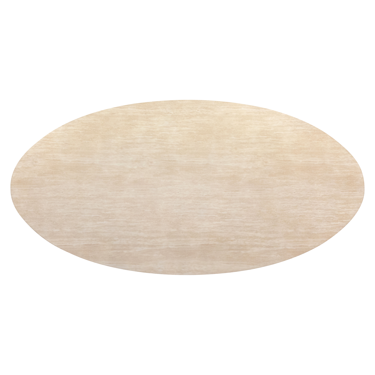 Esstisch FICTUS 240 cm oval Travertin Optik beige