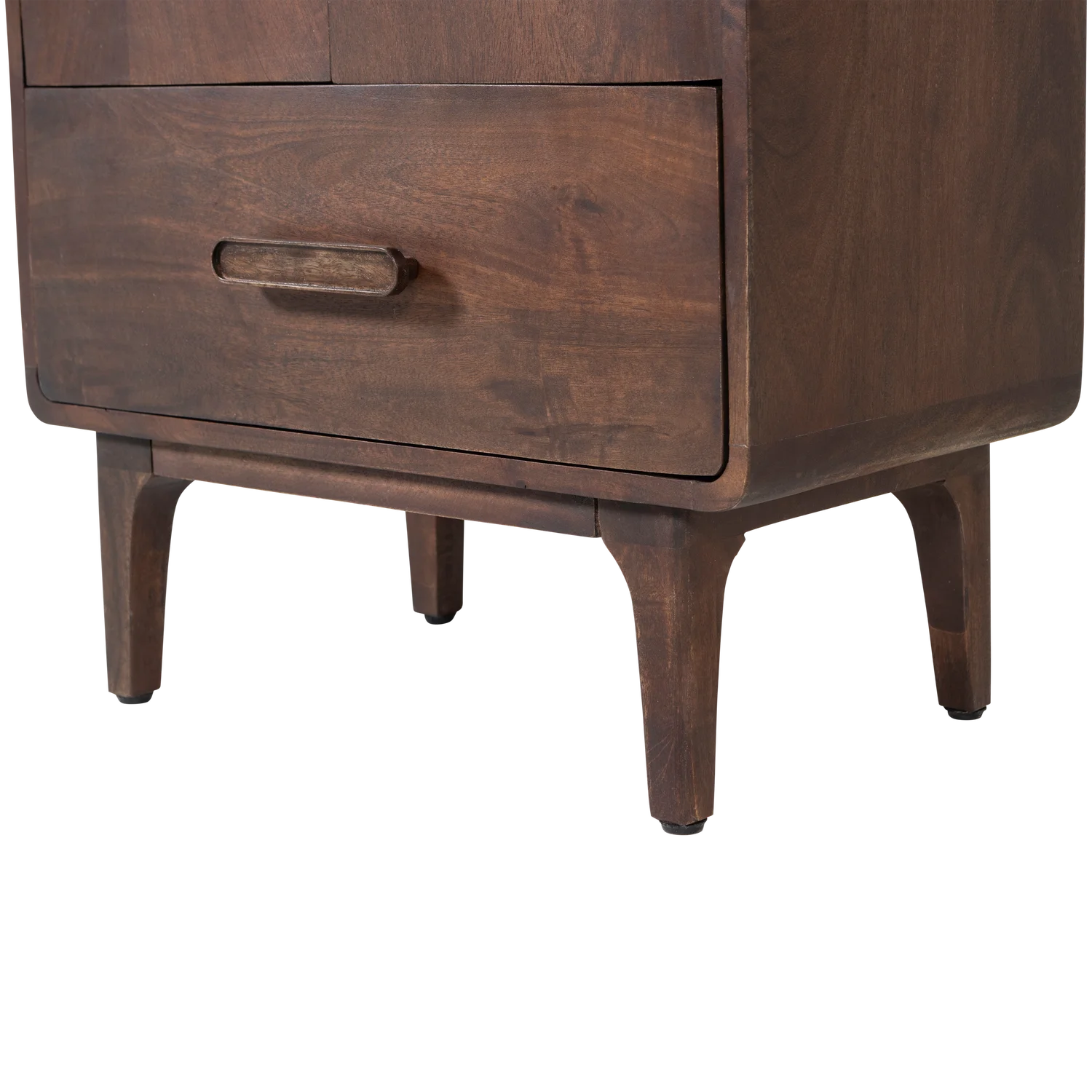 Schrank Hochschrank LIYA H 200 cm Mangoholz dunkelbraun