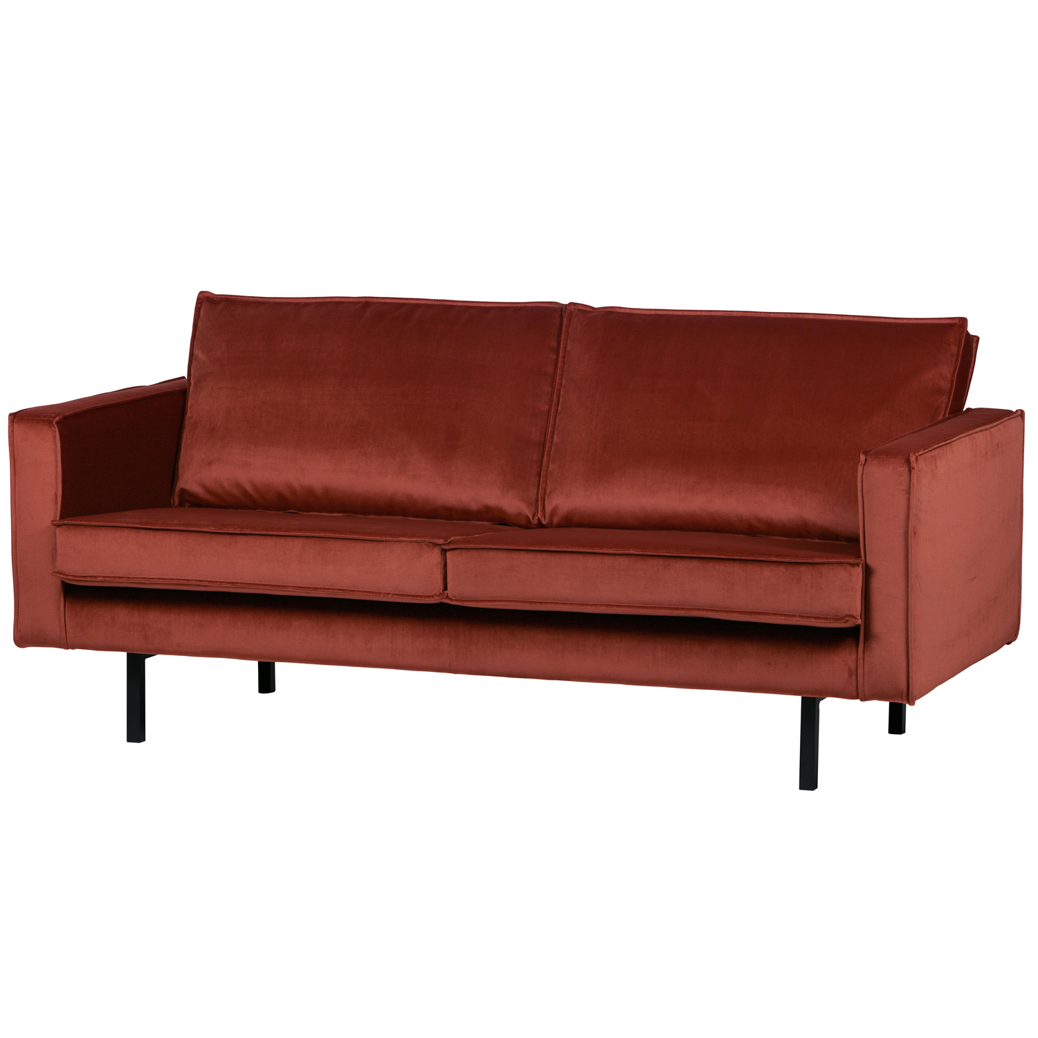2,5 Sitzer Sofa RODEO Samt Kastanie