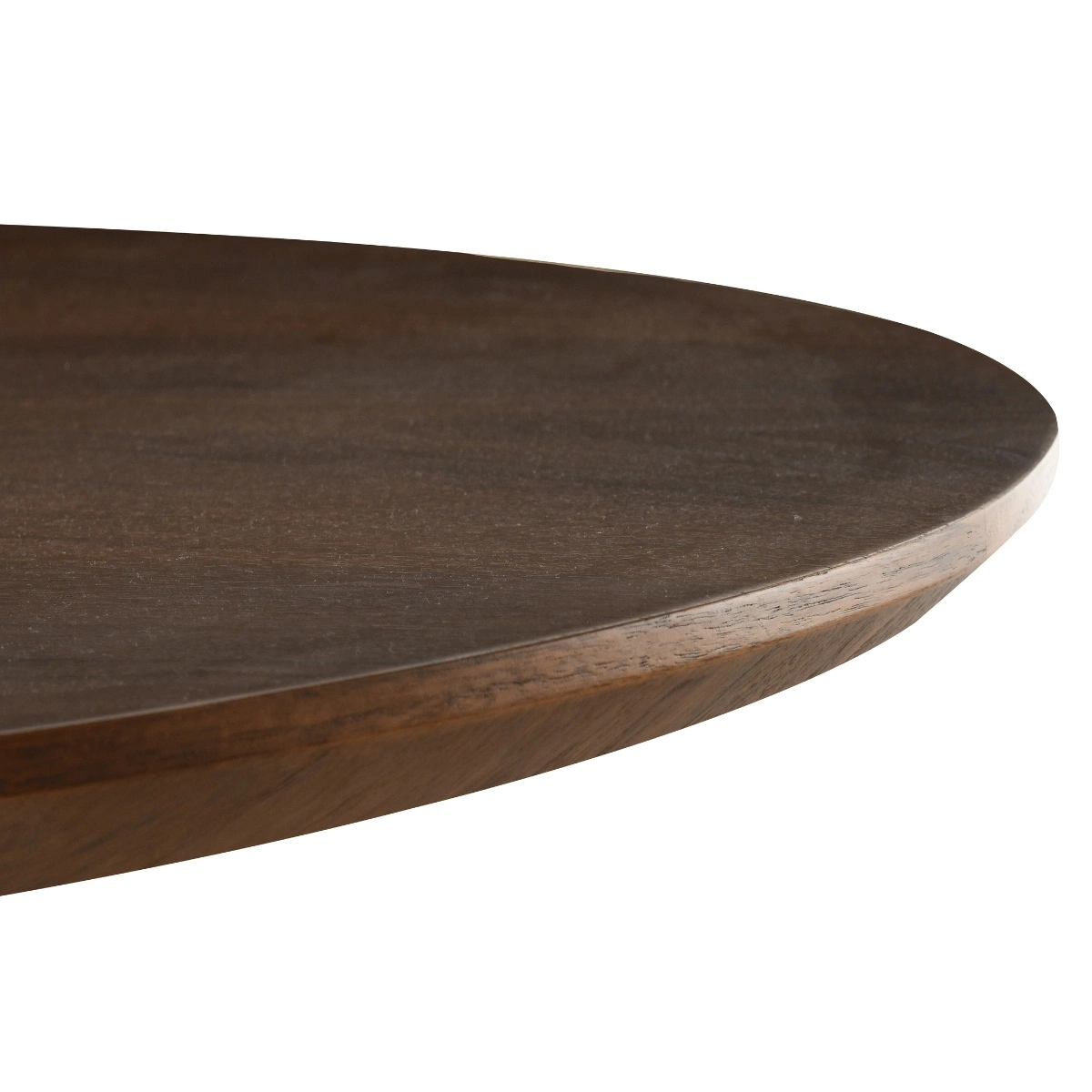 Esstisch Vivan rund Ø 120 cm ausziehbar auf 160 cm MDF Eschenfurnier dunkelbraun