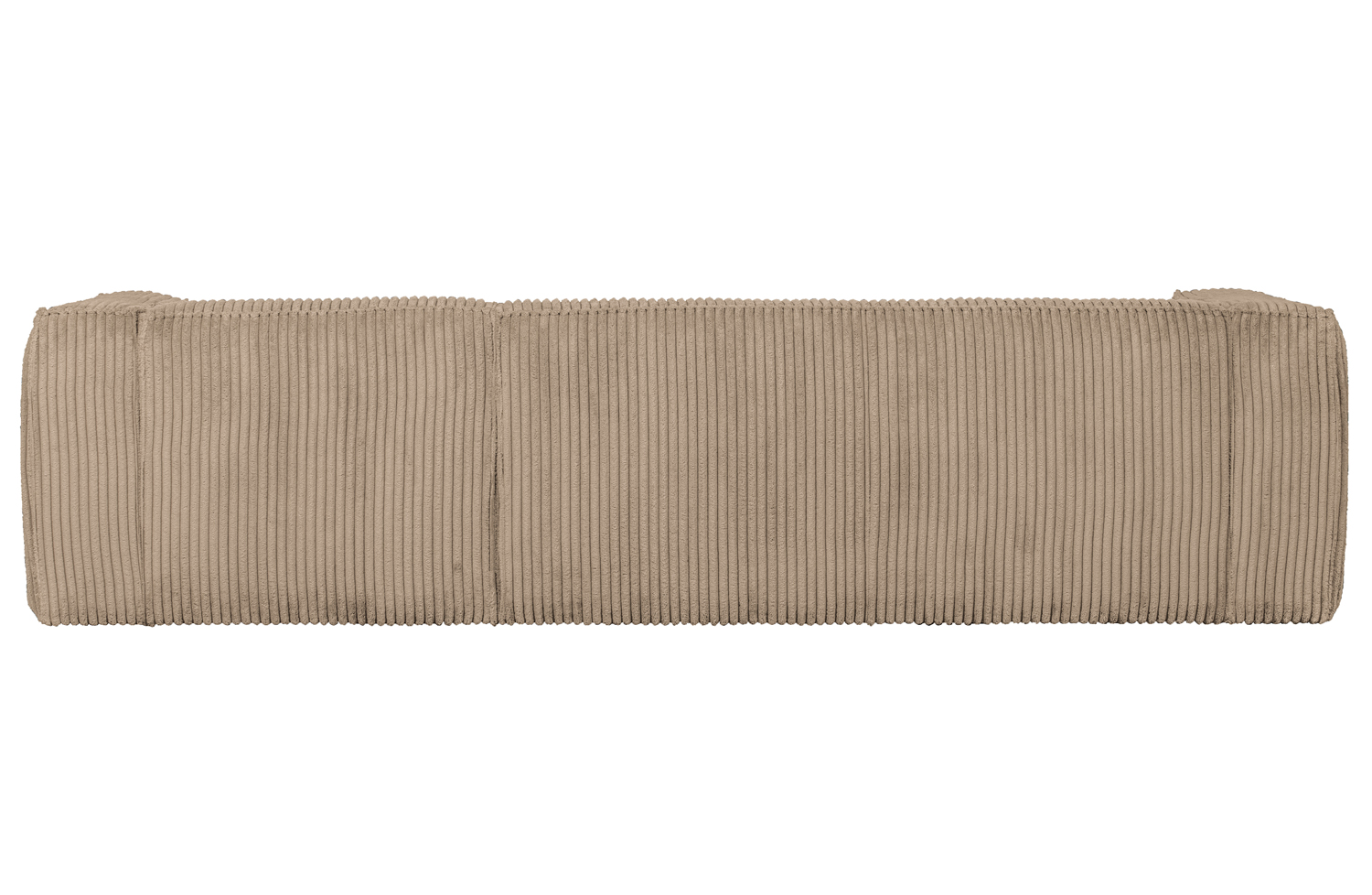 Ecksofa BEAN Rib Cord travertin Longchair rechts