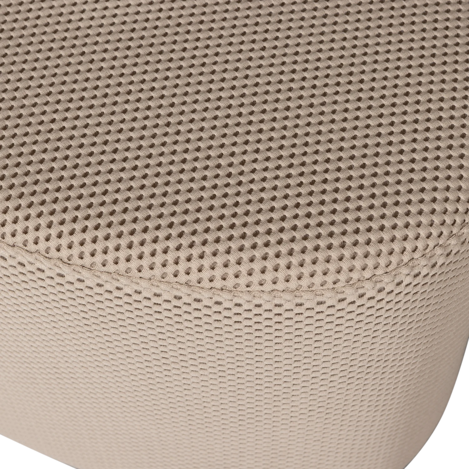 Pouf PUUK 60 x 47 cm Hocker Sitzhocker Gittergewebe natur