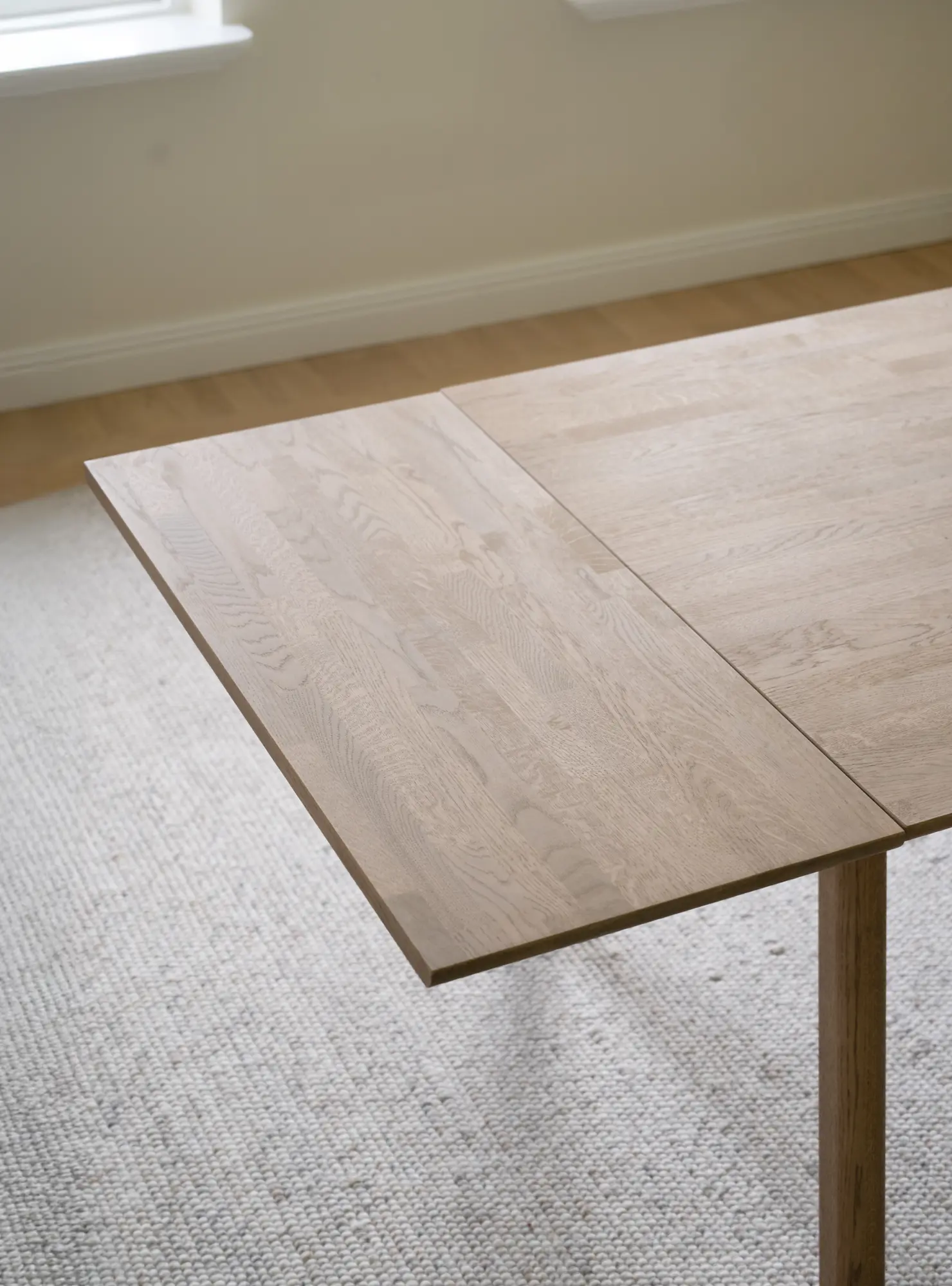 Esstisch LAPPERON 220 x 95 cm Eiche sand verlängerbar 310 cm