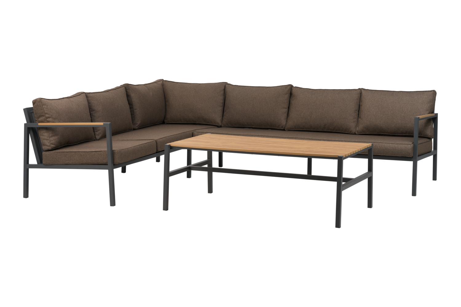 Garten Lounge Möbel Set Ecksofa Cap incl. Couchtisch Aluminium 