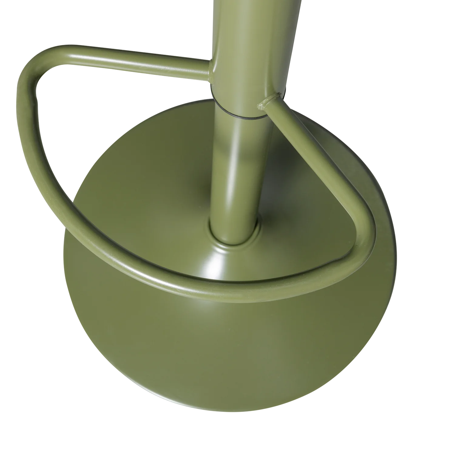Barhocker ISAAC SH 61-81 cm höhenverstellbar Metall warmgrün Barstuhl