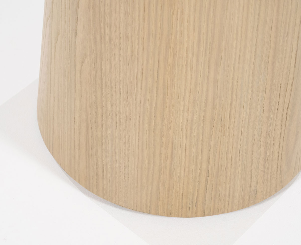 Esstisch Nola rund 130 cm MDF Eiche
