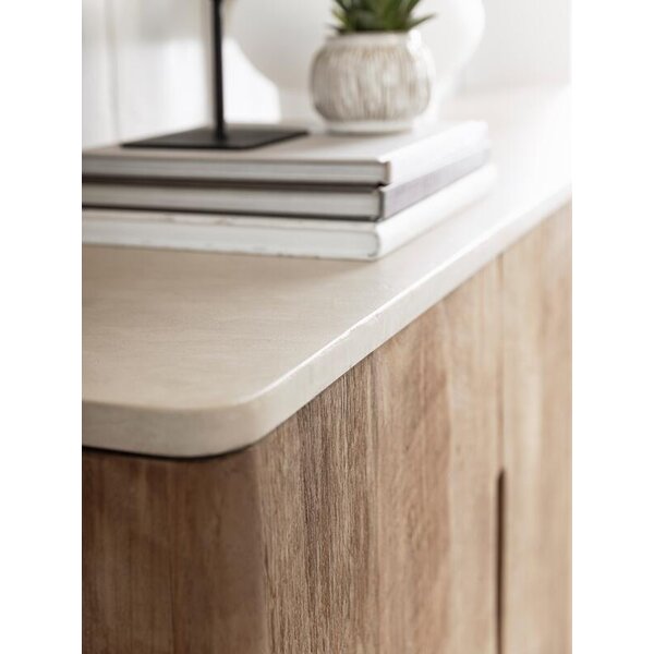 Sideboard Bliss 220 cm recyceltes Teakholz Mortex Deckplatte
