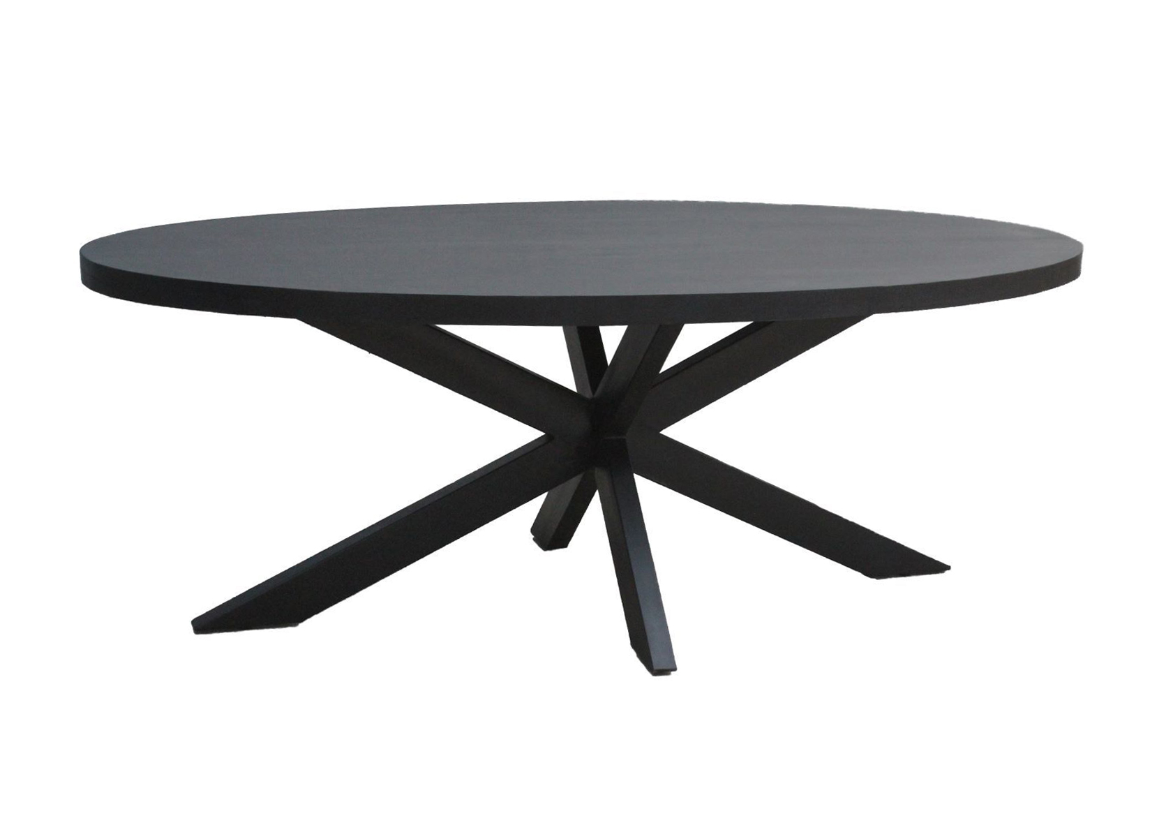 Esstisch Kala 160 x 90 cm Mangoholz schwarz