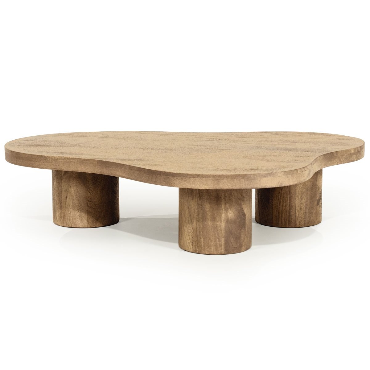 Couchtisch Charlie 130 x 100 cm Mangoholz hell  