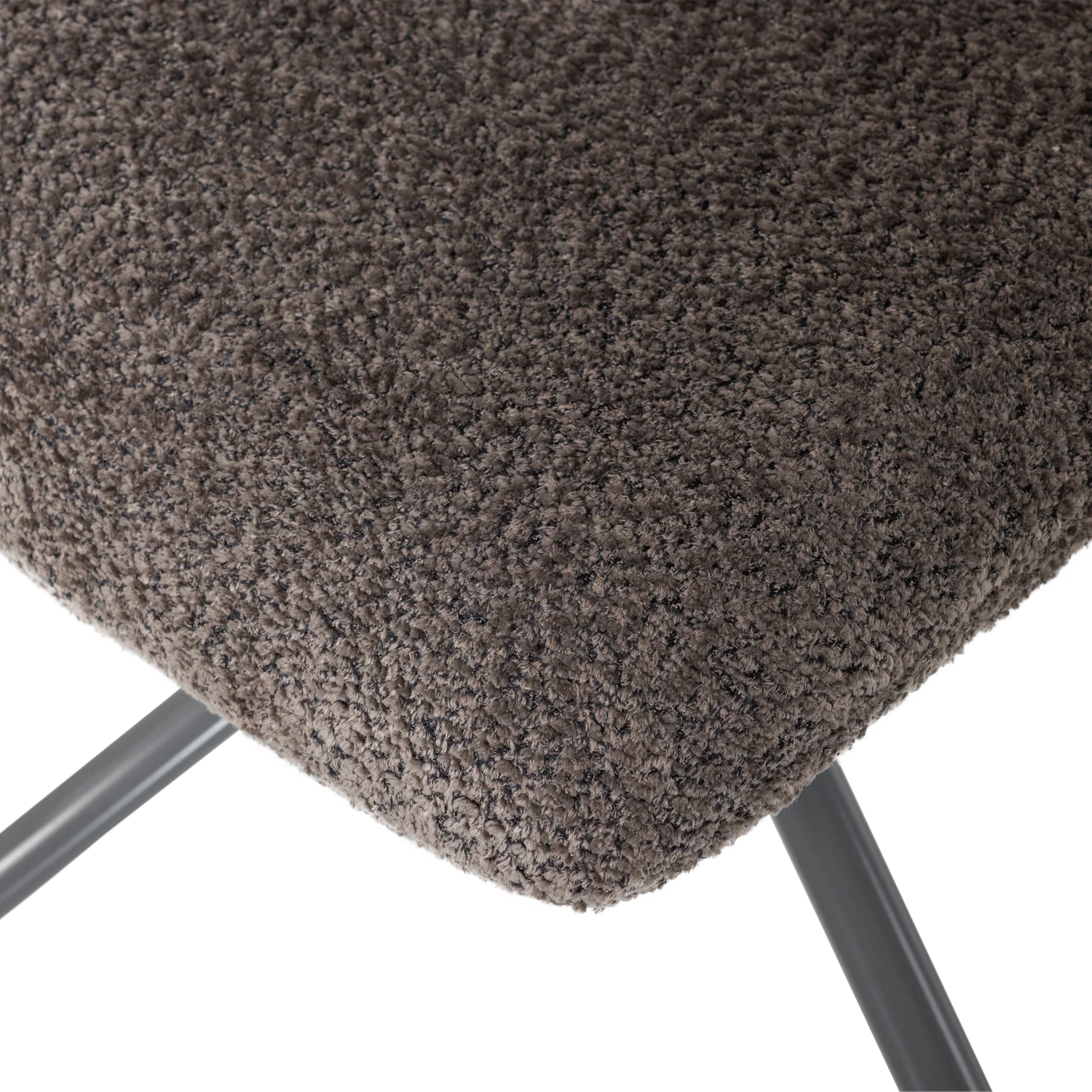 Loungesesel SOREN Sessel drehbar Wollbezug braun