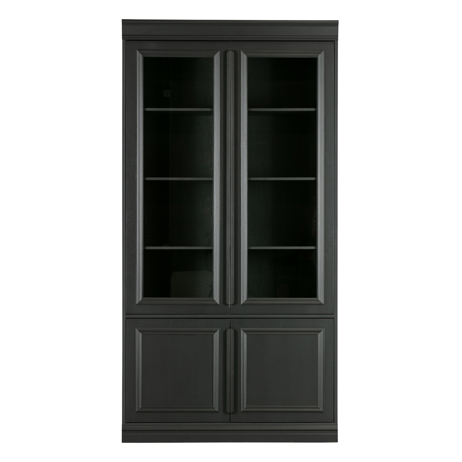 Vitrine Organize H 215 cm Kiefer Schrank schwarz