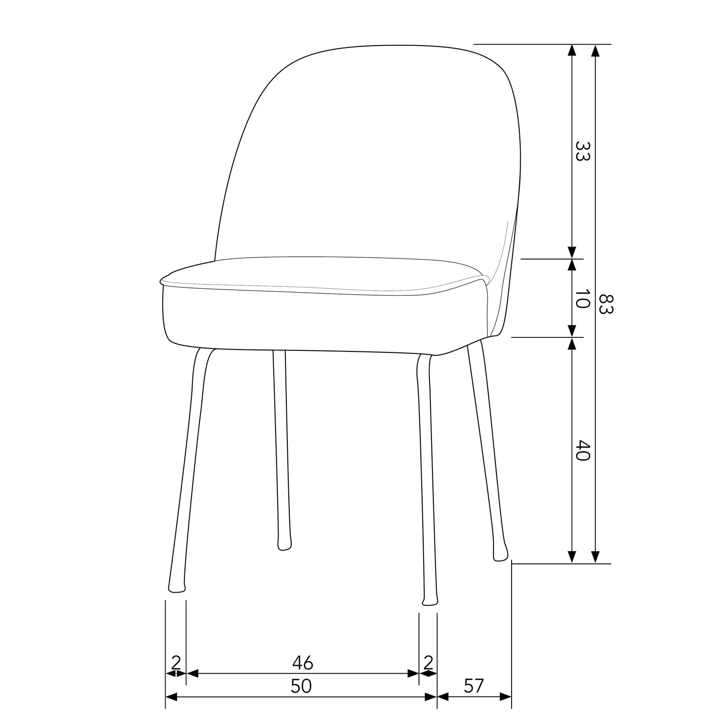 BePureHome 2er Set Esszimmerstuhl Vogue Samt pistazie