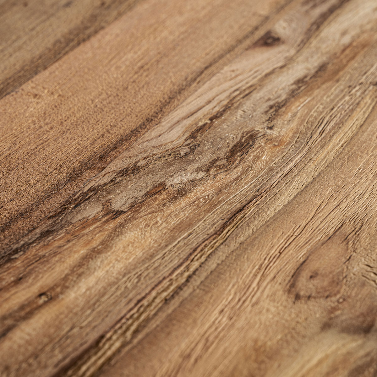 Couchtisch ERLOY II rund Ø 90 cm recyceltes Teakholz