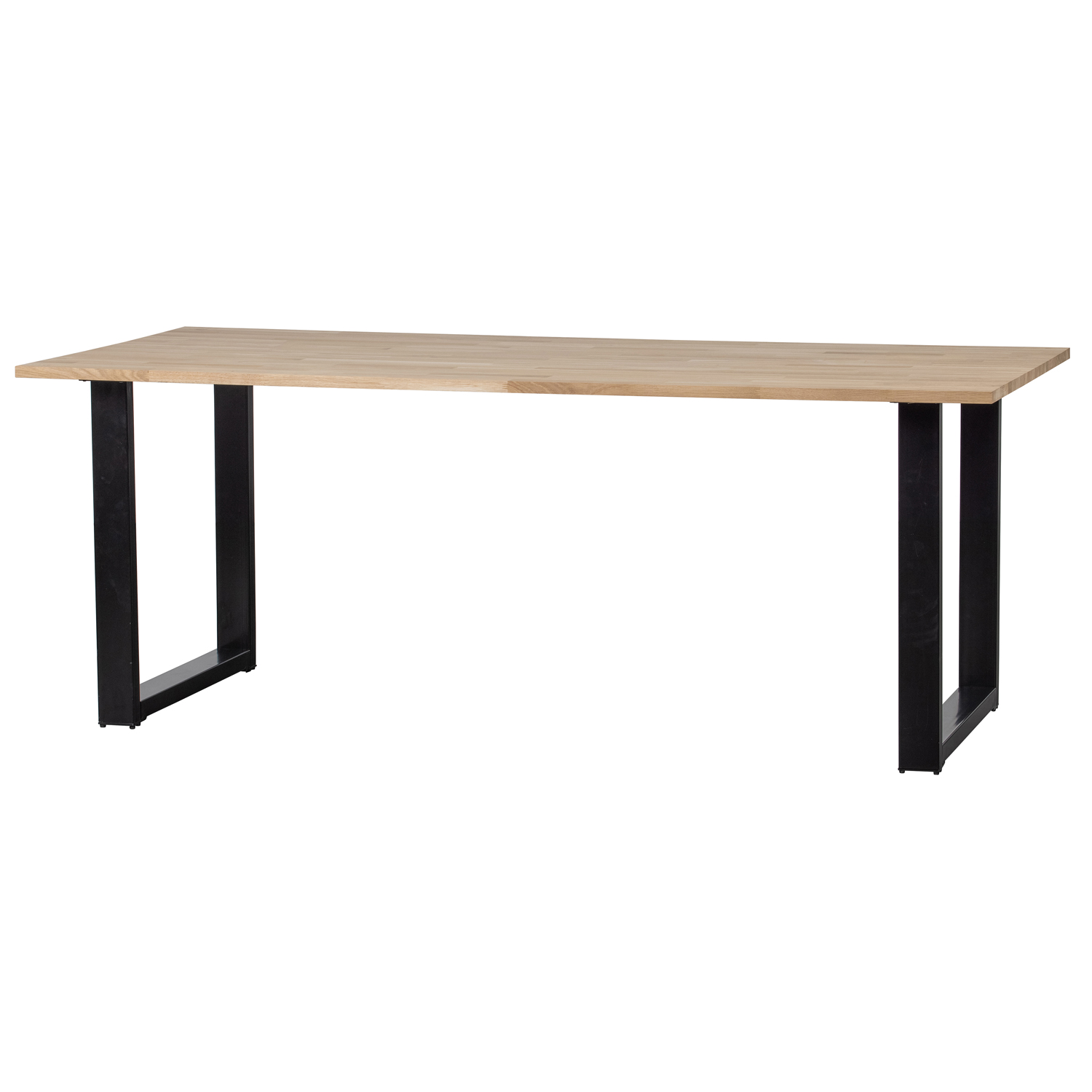 Esstisch Tablo 220 x 90 cm Eiche massiv FSC Metall U-Füße