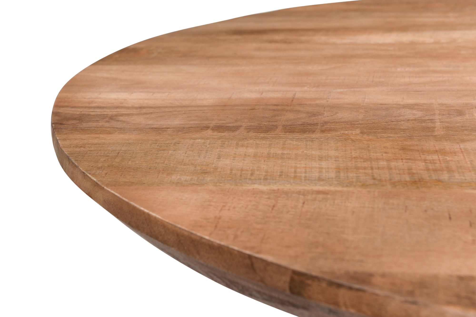 Esstisch Jesper oval 180 x 90 cm Mangoholz braun Metall