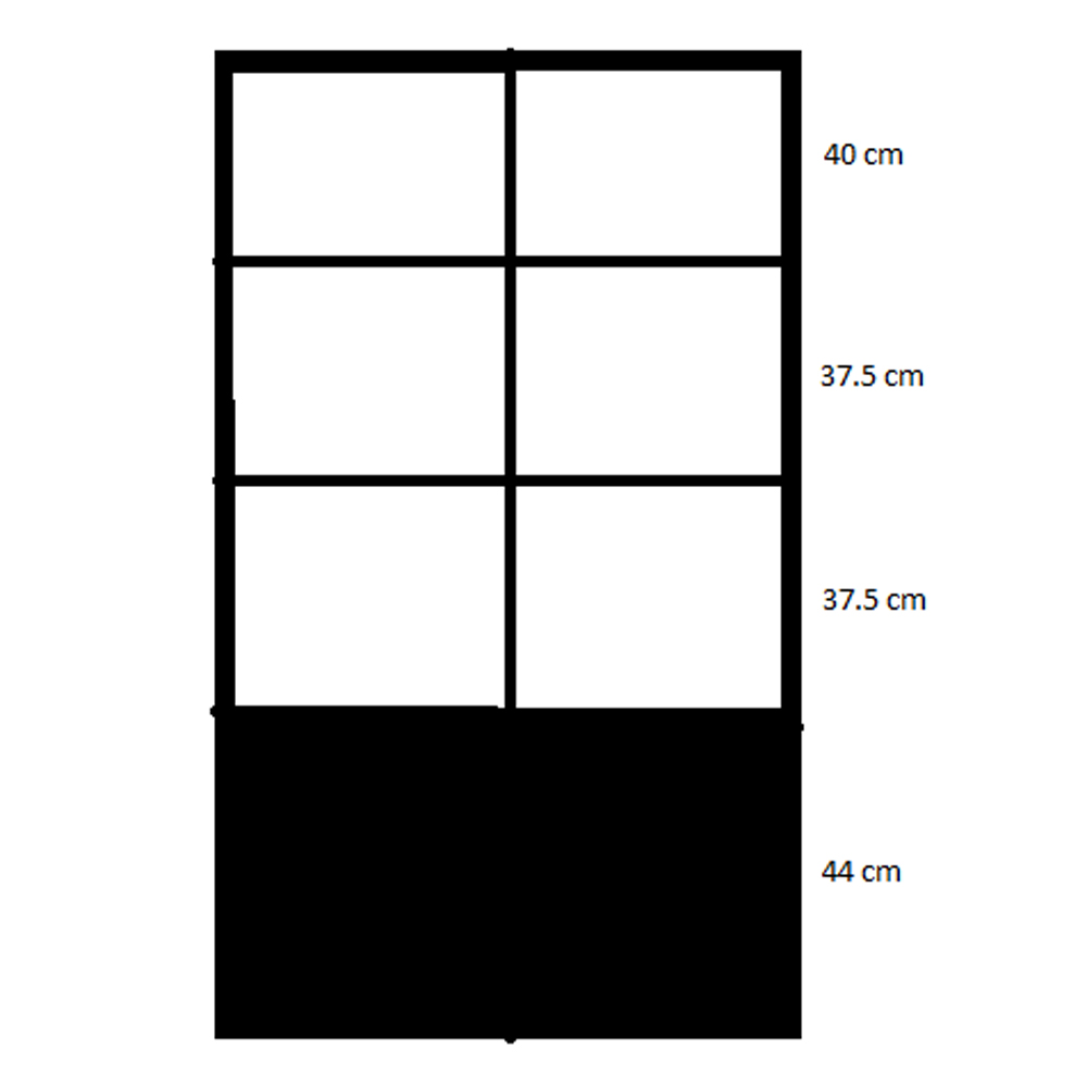 Industrie Vitrine Metall Schrank schwarz Glasvitrine