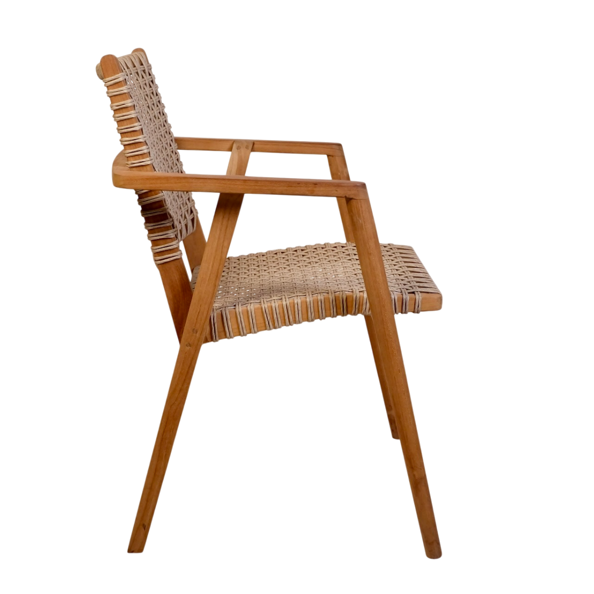Gartenstuhl Esszimmerstuhl Stacking Anya Stuhl Stapelstuhl Rattan Teak natur