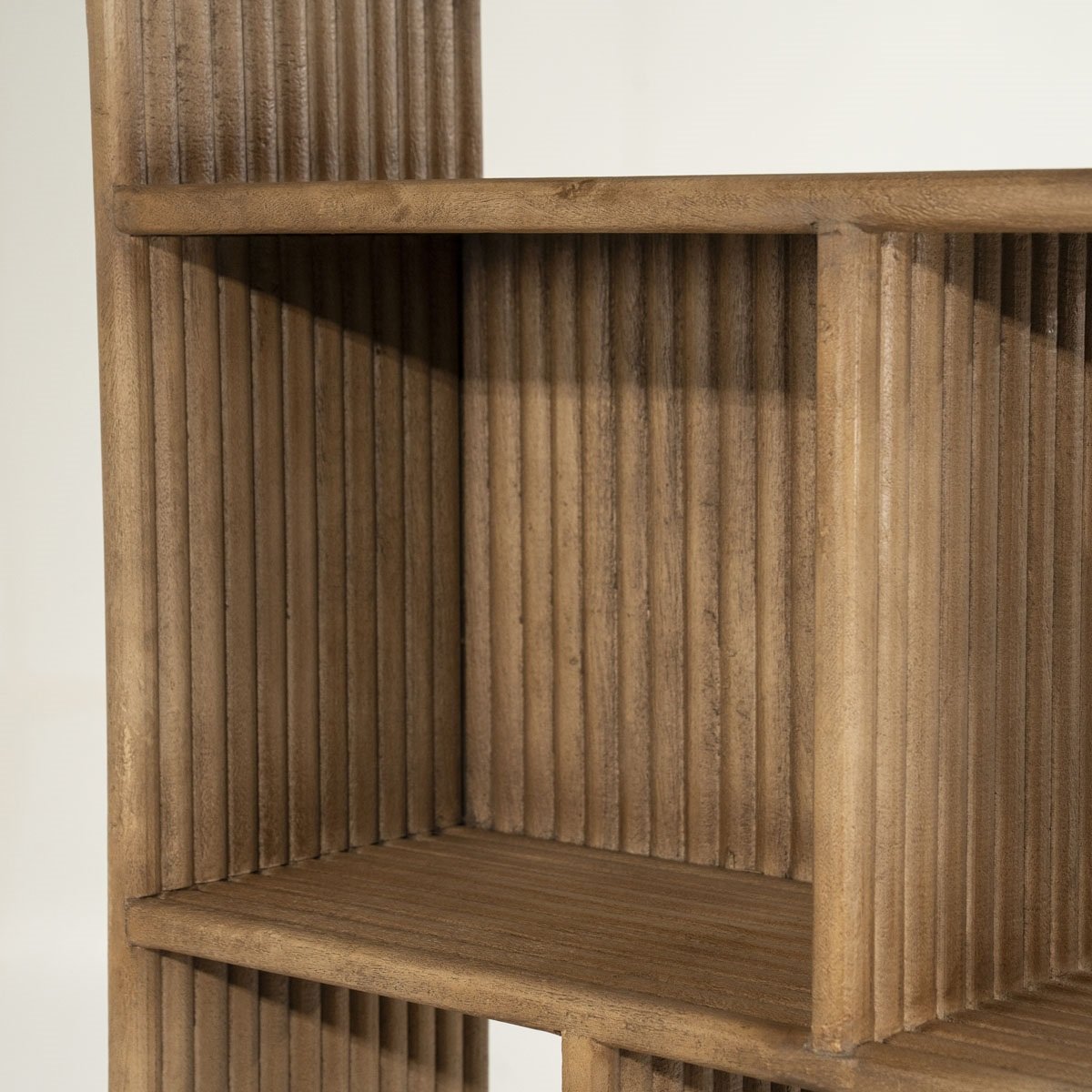 Bücherregal Regal Rigato klein H 200 cm Mango Massivholz braun